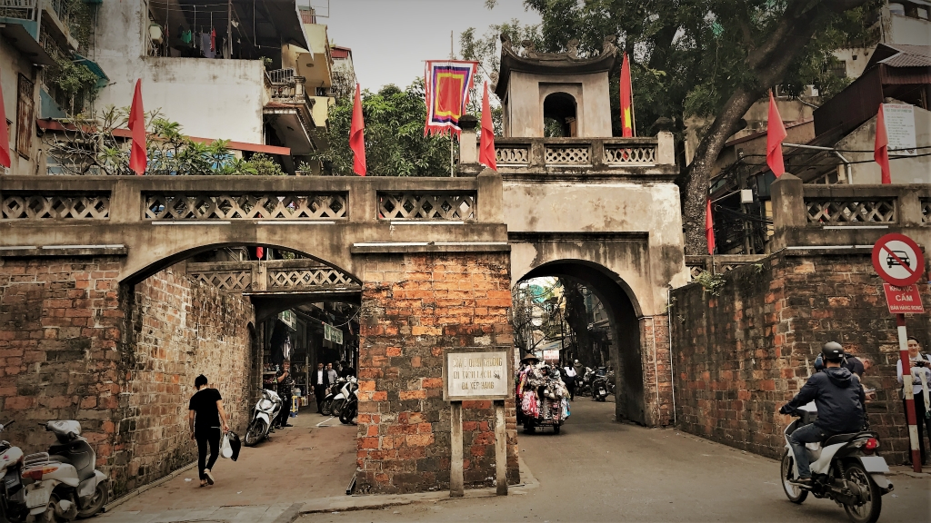 Vietnam Hanoi old quarter entrance